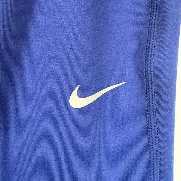 Women’s Nike Dri Fit Running Capri Leggings Size L Indigo - Picture 4 of 16